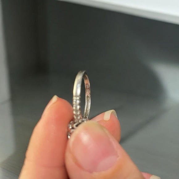 Cushion-Cut Lab-Created Opal & White
Lab-Created Sapphire Ring Sterling Silver - Picture 3 of 5